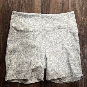 Heathered Gray Outdoor Voices Bike Shorts